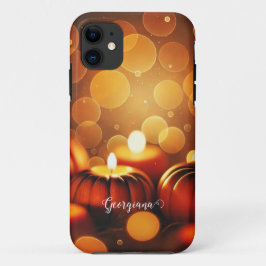 Individuelle Name Glows Pumpkins Autumnal Bokeh-Ef Case-Mate iPhone Hülle