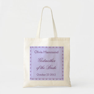 INDIVIDUELLE NAME Godmutter der Bride Bag LILA Tragetasche
