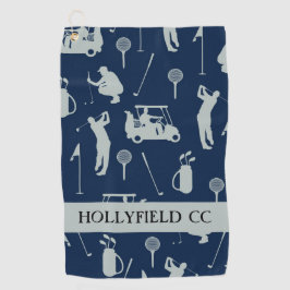 INDIVIDUELLE NAME GOLF COURS TOWEL GOLFHANDTUCH