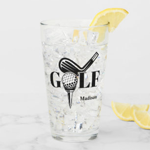 Individuelle Name Golf Glas