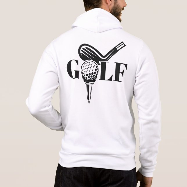 Individuelle Name Golf Hoodie (Rückseite)