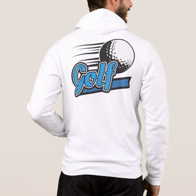 Individuelle Name Golf Hoodie (Rückseite)