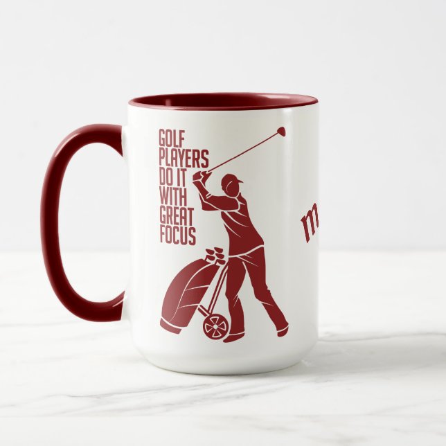 Individuelle Name GOLF PLAYER Tasse - wählen Sie S (Links)