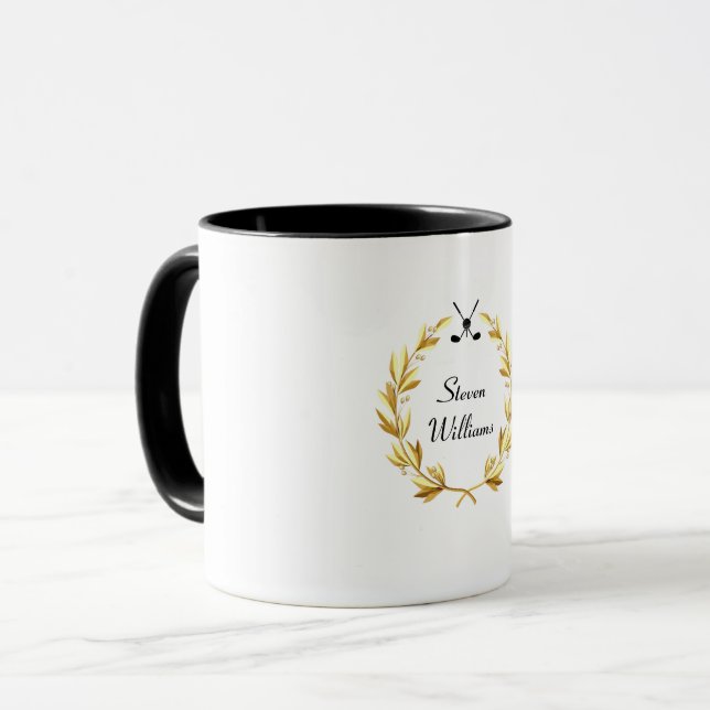 Individuelle Name Golf Tasse (Vorderseite Links)