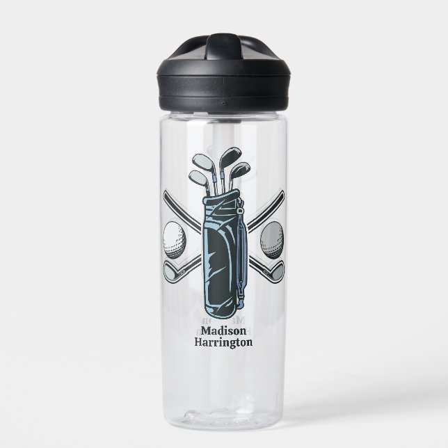 Individuelle Name Golf Trinkflasche (Vorderseite)