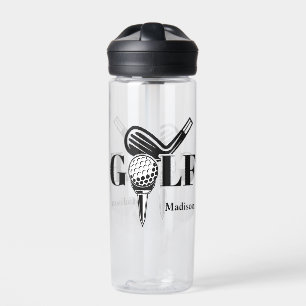 Individuelle Name Golf Trinkflasche