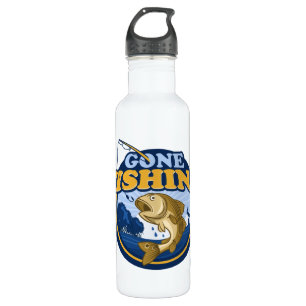 Individuelle Name Gone Fishing Edelstahlflasche