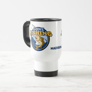 Individuelle Name Gone Fishing Reisebecher