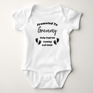 Individuelle Name Grammy Promoted Baby Reveal Body Baby Strampler