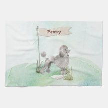 Individuelle Name Gray Poodle Haustier Hund