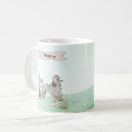 Individuelle Name Gray Poodle Haustier Hund Kaffeetasse