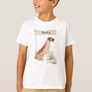 Individuelle Name Great Dane Pet Hund T-Shirt