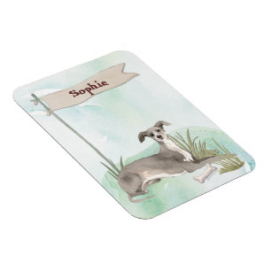 Individuelle Name Greyhound Pet Dog Magnet