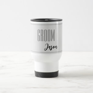 Individuelle Name Groom Travel Mug Reisebecher