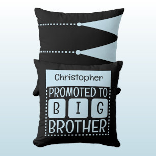 Individuelle Name Großbruder Blau Kissen