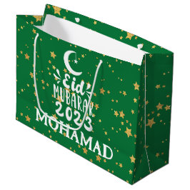 Individuelle Name Große Eid 2023 Geschenktasche Geschenktüte