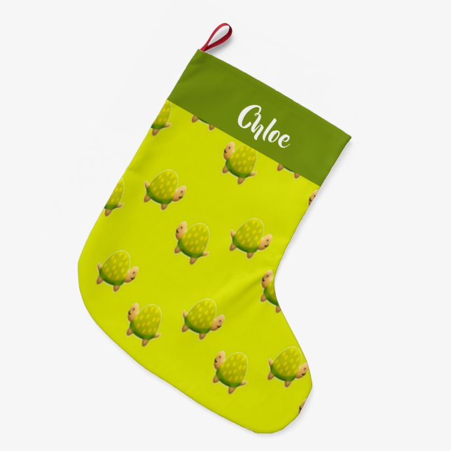 individuelle Name Großer Weihnachtsstrumpf (Vorderansicht (hängend))