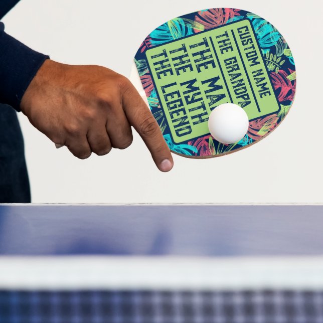 Individuelle Name Großvater der Mann Der Mythos de Tischtennis Schläger (InSitu)