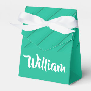 Individuelle Name grün diagonaler Kunststoff textu Geschenkschachtel