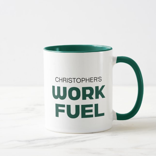 Individuelle Name "Grüne ARBEITSKRAFTSTOFFE" Tasse (Rechts)