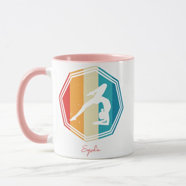 individuelle Name Gymnastik Tasse (Links)