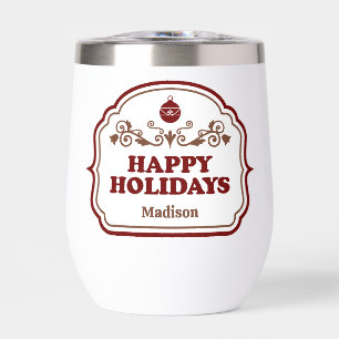 Individuelle Name Happy Holidays