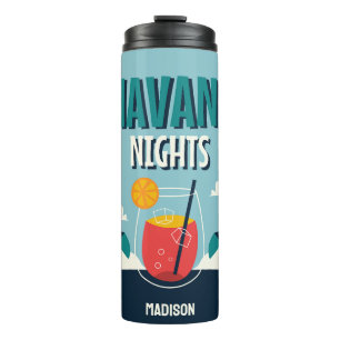 Individuelle Name "Havanna Nights" Thermosbecher