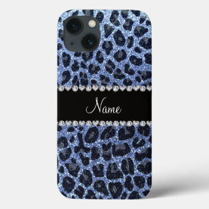 Individuelle Name hellblauer Glitzer Leopard title_seo2