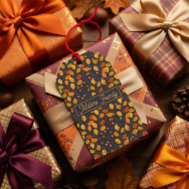 Individuelle Name Herbstuntergänge Geschenkanhänger