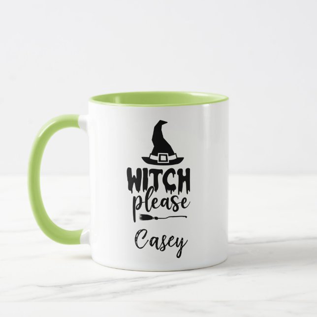 Individuelle Name " Hexenbitte" Tasse (Links)