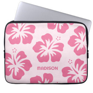 Individuelle Name Hibiskus Laptopschutzhülle