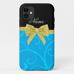 Individuelle Name Himmelblau Wirbel Goldbug Glitze title_seo2