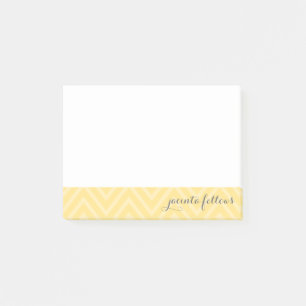 INDIVIDUELLE NAME HINWEIS: cooles Zickzack Muster, Post-it Klebezettel