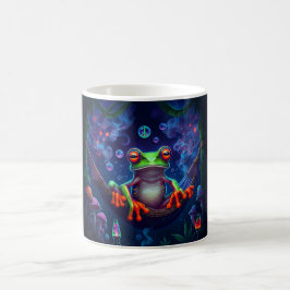 Individuelle Name Hippie Peace Psychedelic Tree Fr Kaffeetasse