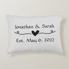 Individuelle Name Hochzeit oder Jubiläumsgeschenk Dekokissen