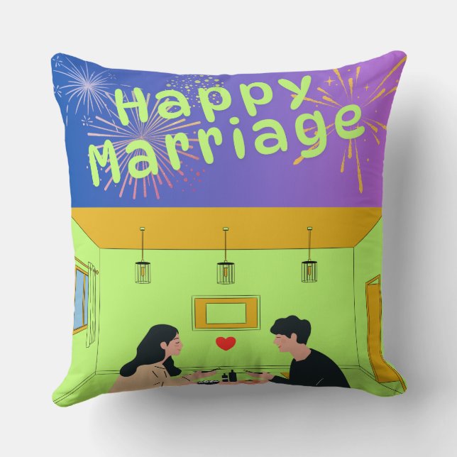 Individuelle Name Hochzeitskissen, Personalisierte Kissen (Rückseite)