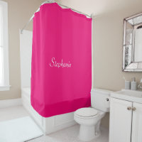 Individuelle Name Hot Pink White Monogramme Niedli
