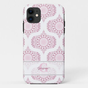 Individuelle Name Hübsch Pink 70er Confetti Lace M Case-Mate iPhone Hülle