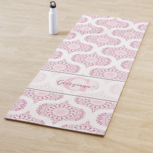 Individuelle Name Hübsch Pink 70er Confetti Lace M Yogamatte