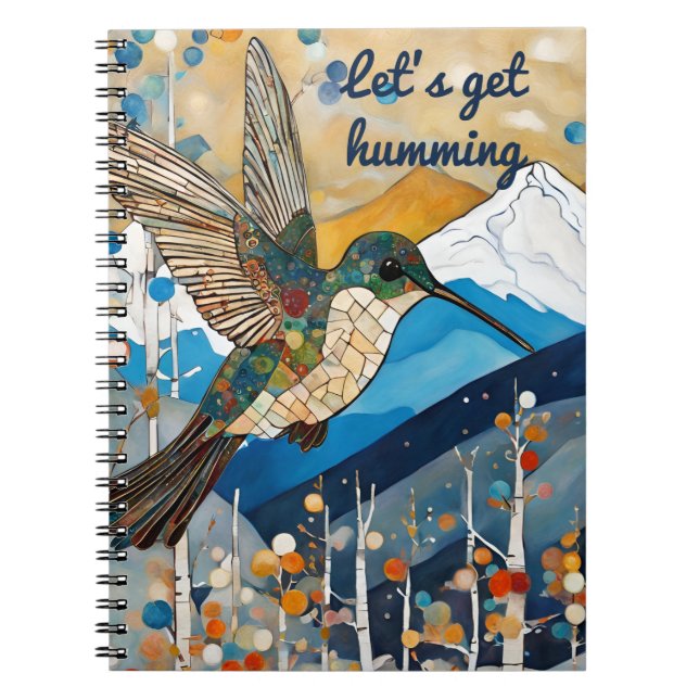 Individuelle Name Hummingbird Notizblock (Vorderseite)