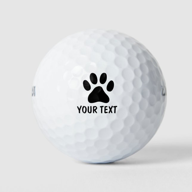 Individuelle Name Hunddepapier drucken Golftaube S Golfball (Vorderseite)