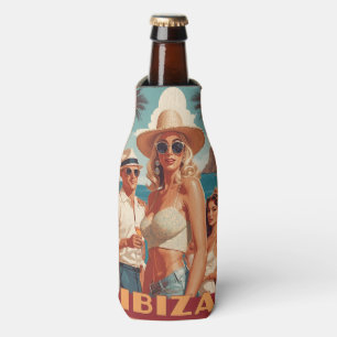 Individuelle Name Ibiza, Spanien Reiseplakat Flaschenkühler