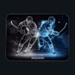 Individuelle Name Ice Hockey Magnet<br><div class="desc">Sehen Sie in meinem Geschäft nach,  was ich für weitere Sportartikel halte.</div>