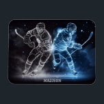 Individuelle Name Ice Hockey Magnet<br><div class="desc">Sehen Sie in meinem Geschäft nach,  was ich für weitere Sportartikel halte.</div>