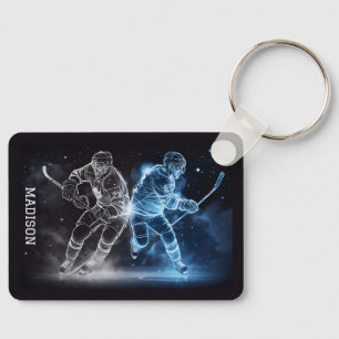 Individuelle Name Ice Hockey Schlüsselanhänger