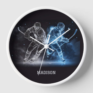 Individuelle Name Ice Hockey Uhr