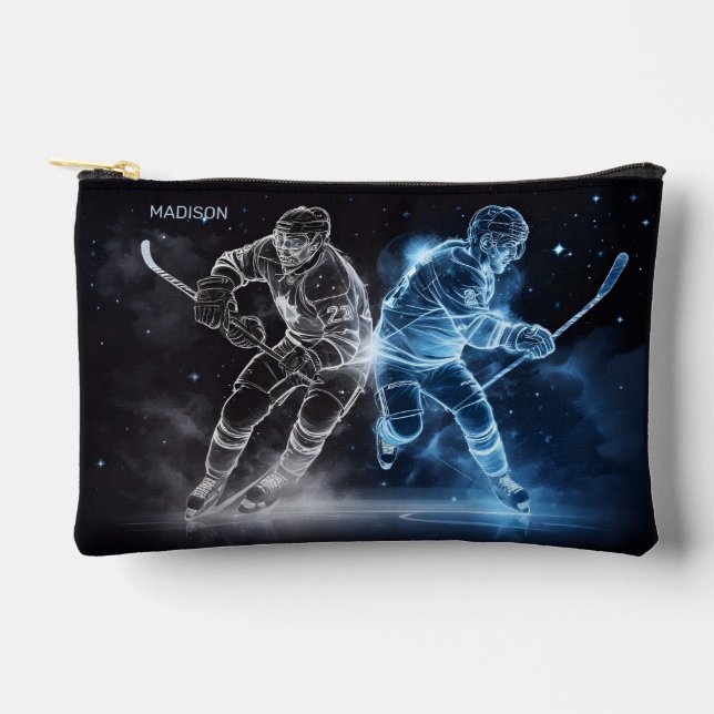 Individuelle Name Ice Hockey Zubehörtasche (Vorderseite)