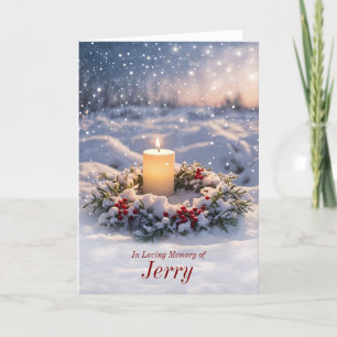 Individuelle Name im Gedenken an Weihnachten Karte