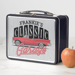 Individuelle Name Imitate Neon 1950er Jahre Classi Metall Brotdose
