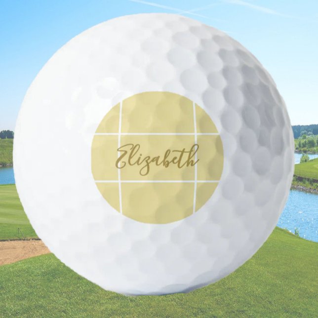 Individuelle Name in Gelbtönen Golfball (Von Creator hochgeladen)